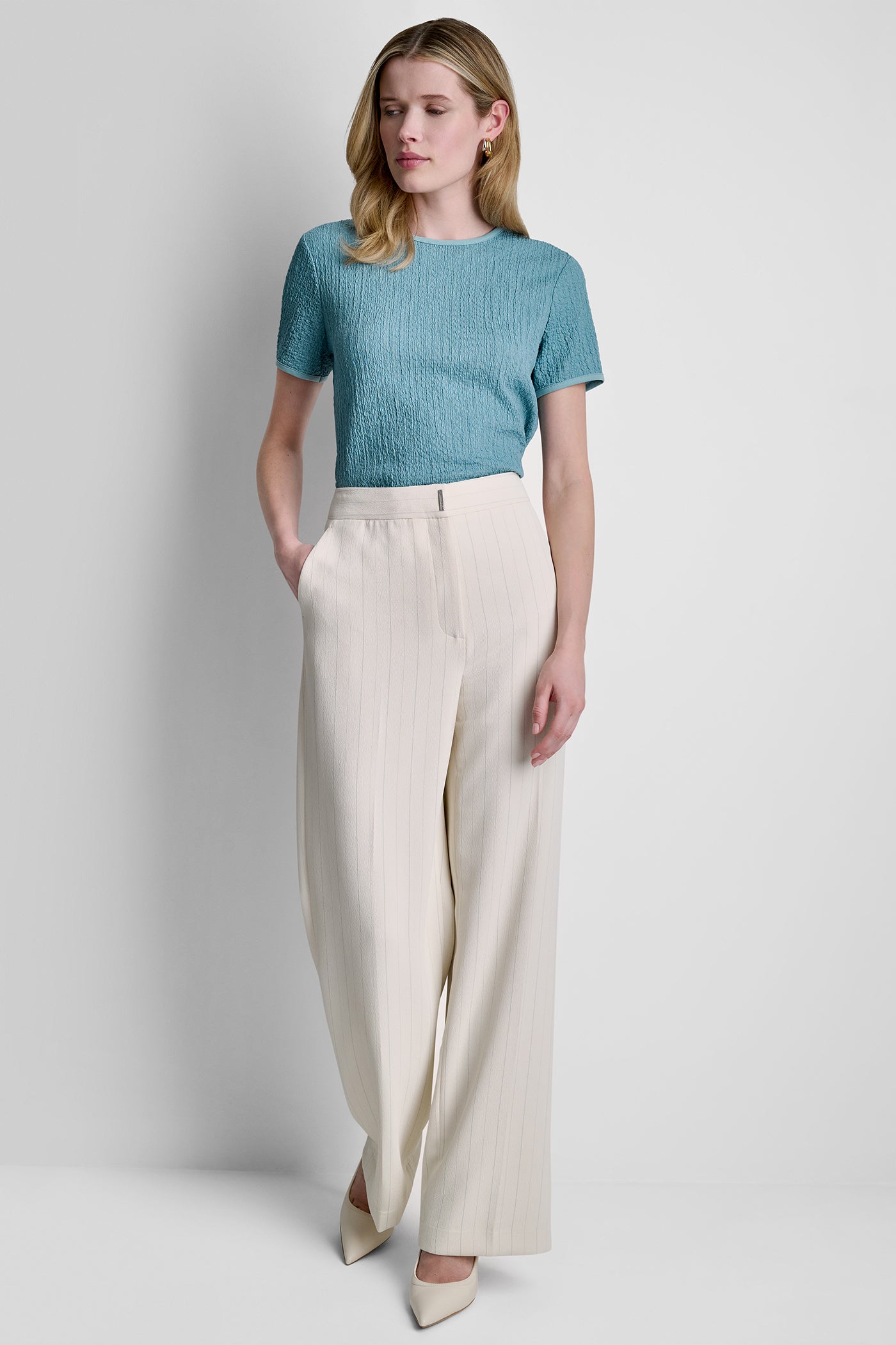 MID-RISE PINSTRIPE PANT - Image 2