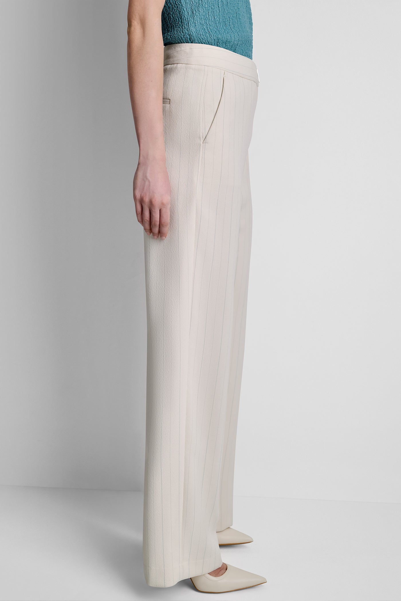 MID-RISE PINSTRIPE PANT - Image 4