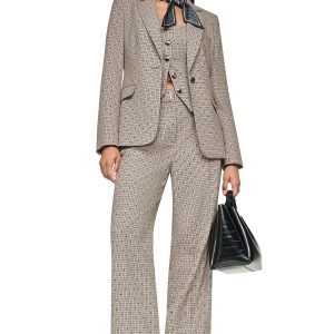 ONE BUTTON COLLAR BLAZER