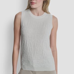 SWEATER TANK WITH ALL OVER LOGO