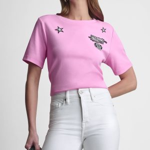 COTTON SHORT SLEEVE LOGO TOP
