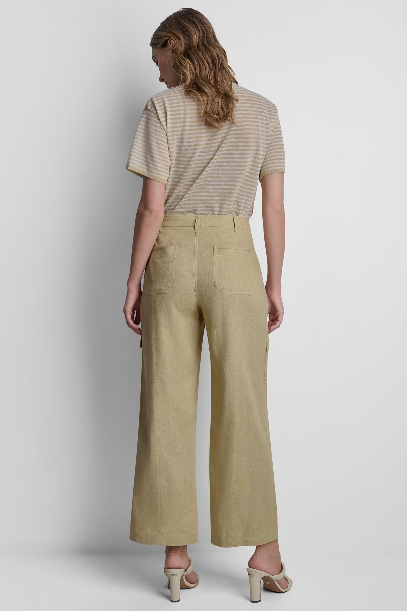 MID-RISE LINEN-BLEND STRAIGHT-LEG CARGO PANT - Image 6