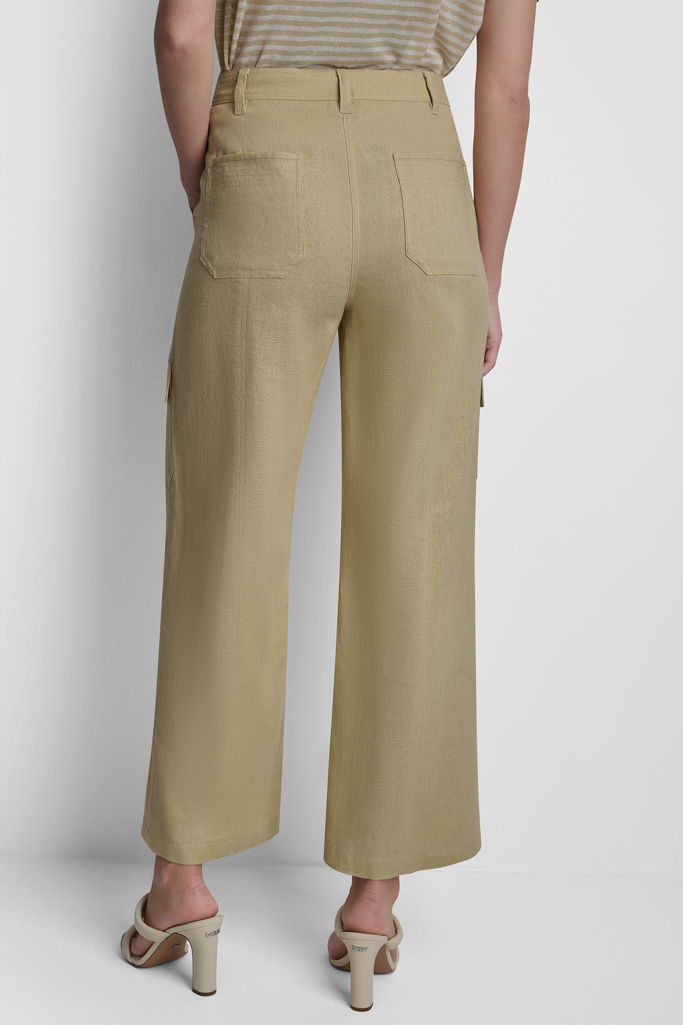 MID-RISE LINEN-BLEND STRAIGHT-LEG CARGO PANT - Image 3