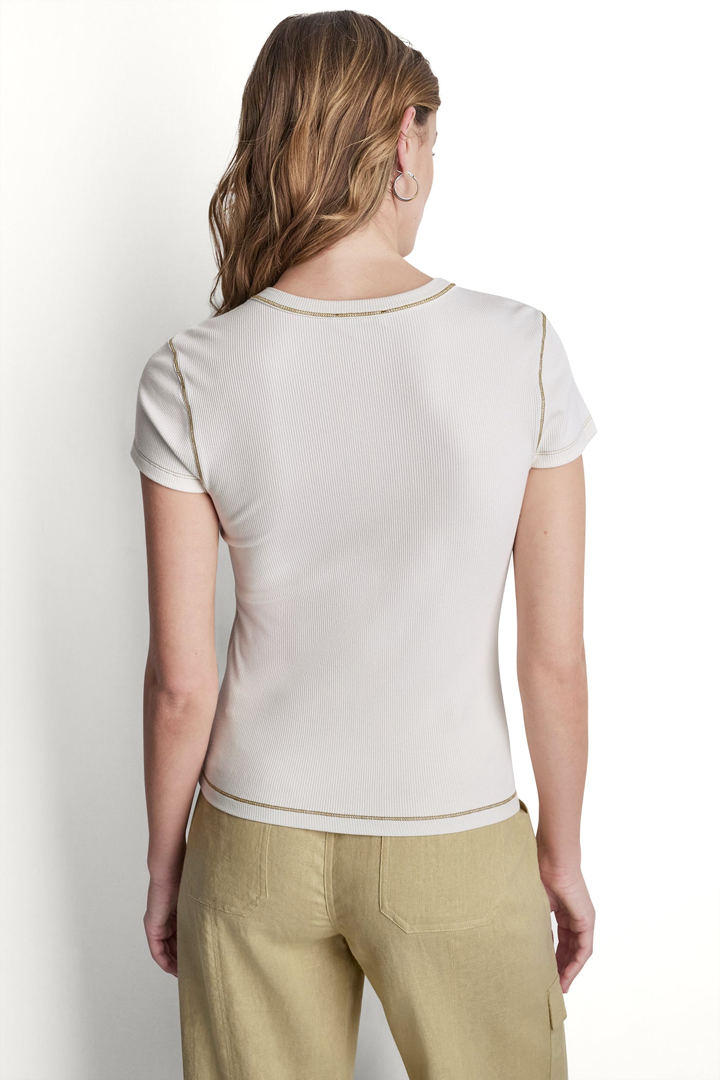 CONTRAST STITCH KNIT TOP - Image 3