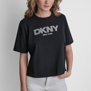 CRYSTAL BORDER LOGO GRAPHIC TEE