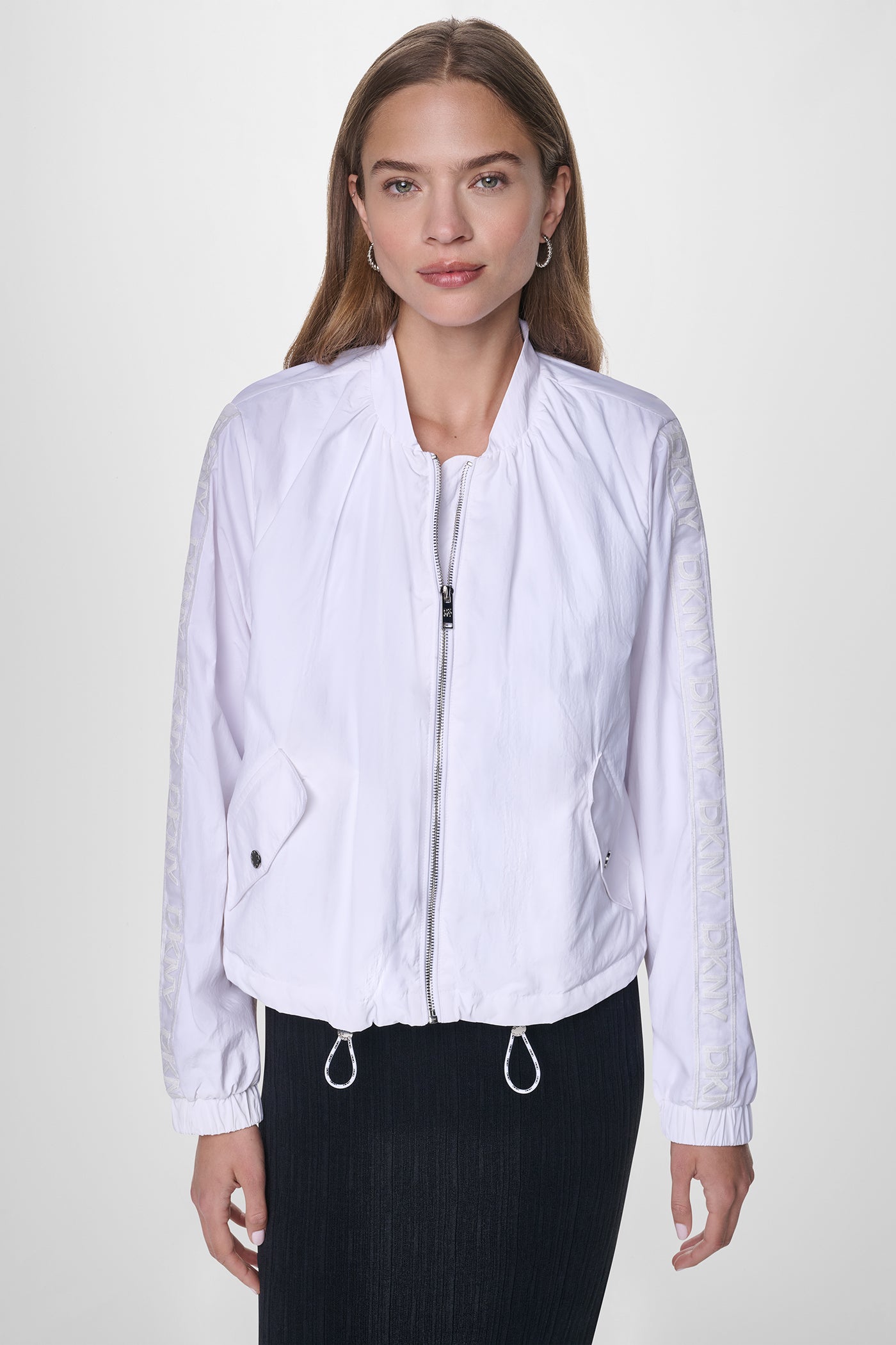 MESH LOGO TRIM HOODED JACKET - Image 5