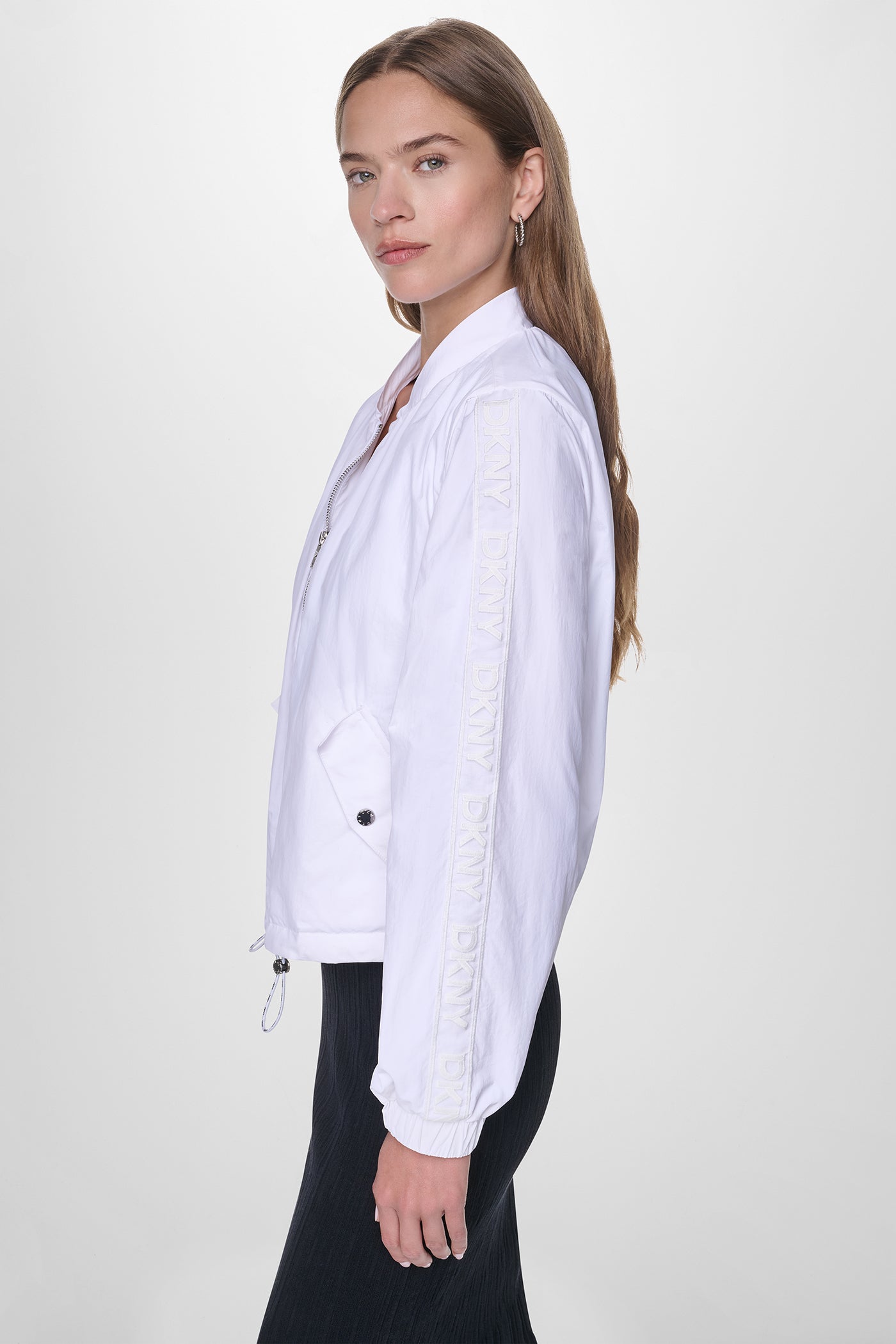 MESH LOGO TRIM HOODED JACKET - Image 3