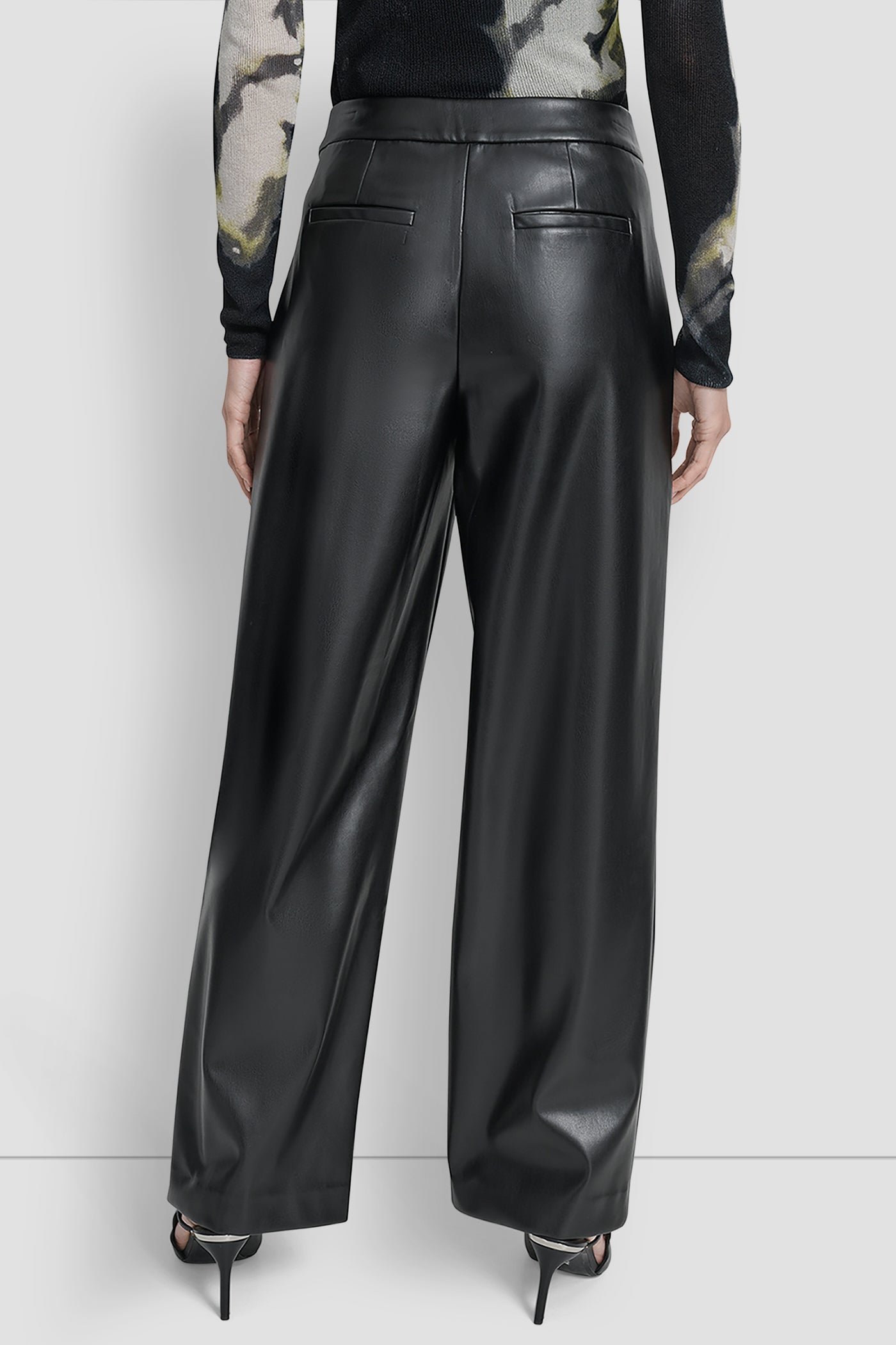 WIDE LEG PLEAT FRONT PANT - Image 3