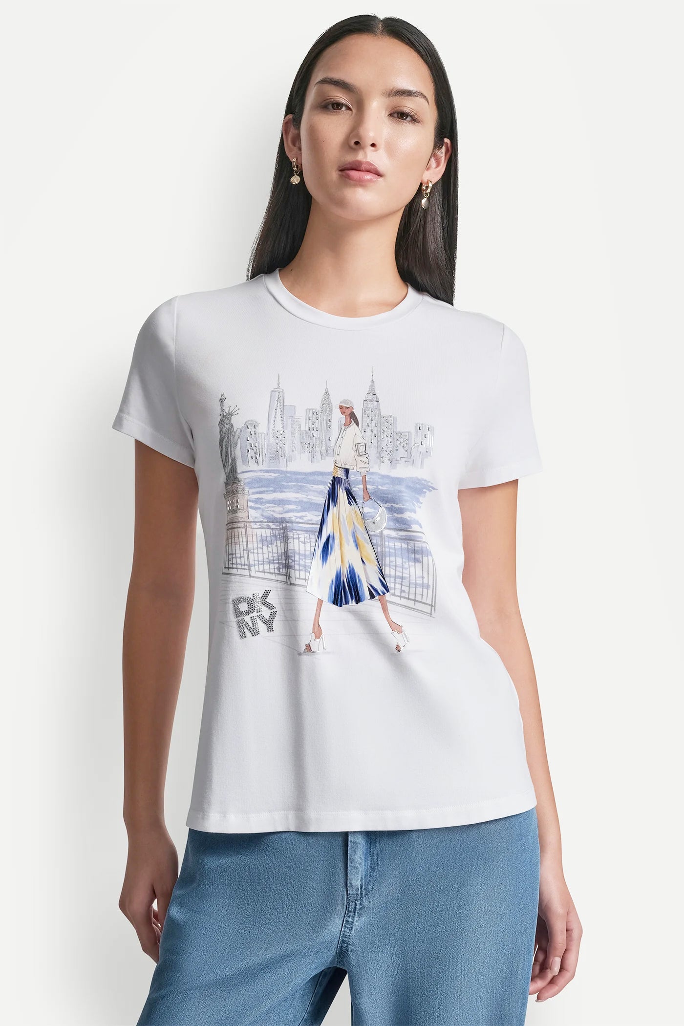 STATUE OF LIBERTY CONVERSATIONAL T-SHIRT - Image 4