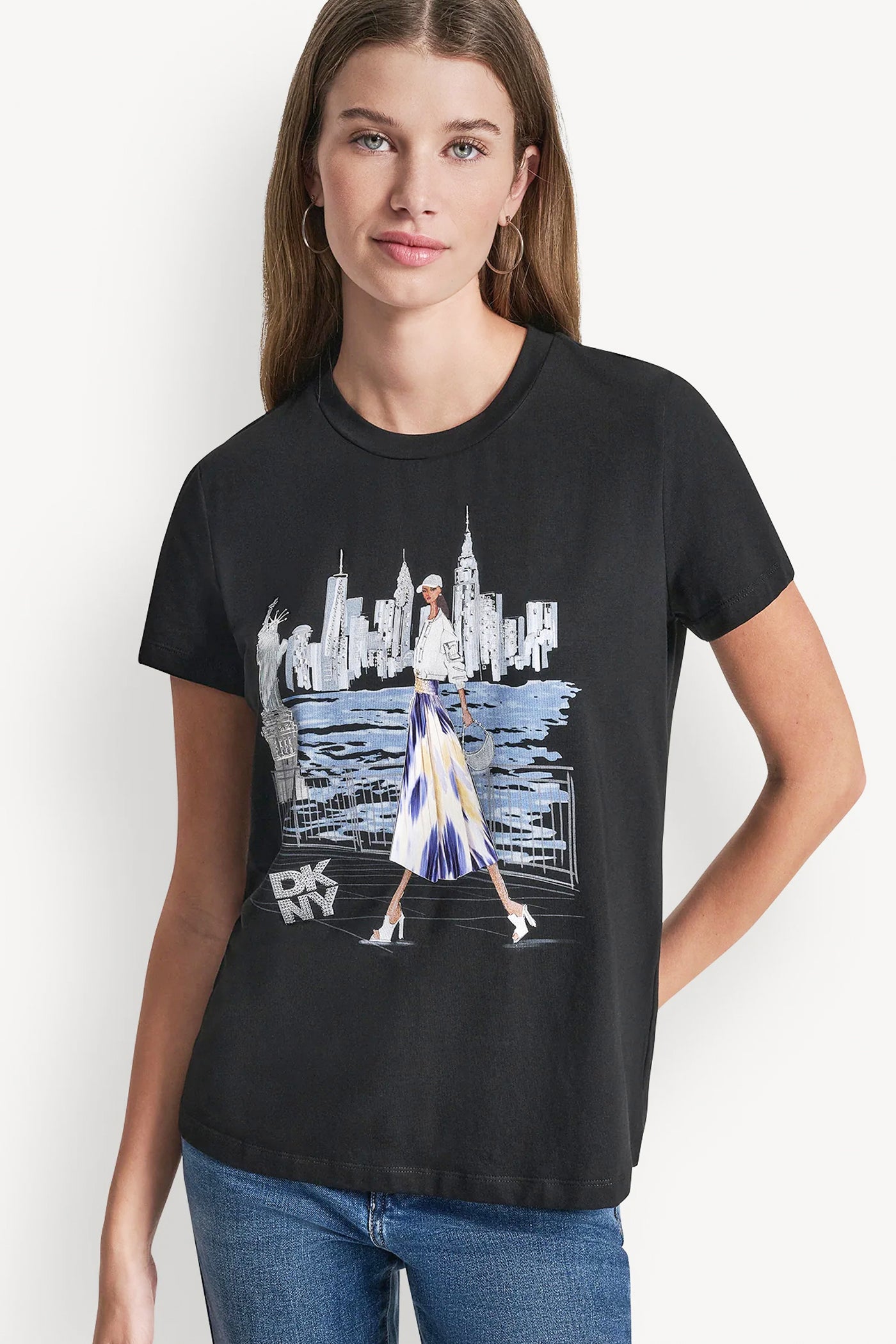 STATUE OF LIBERTY CONVERSATIONAL T-SHIRT - Image 2