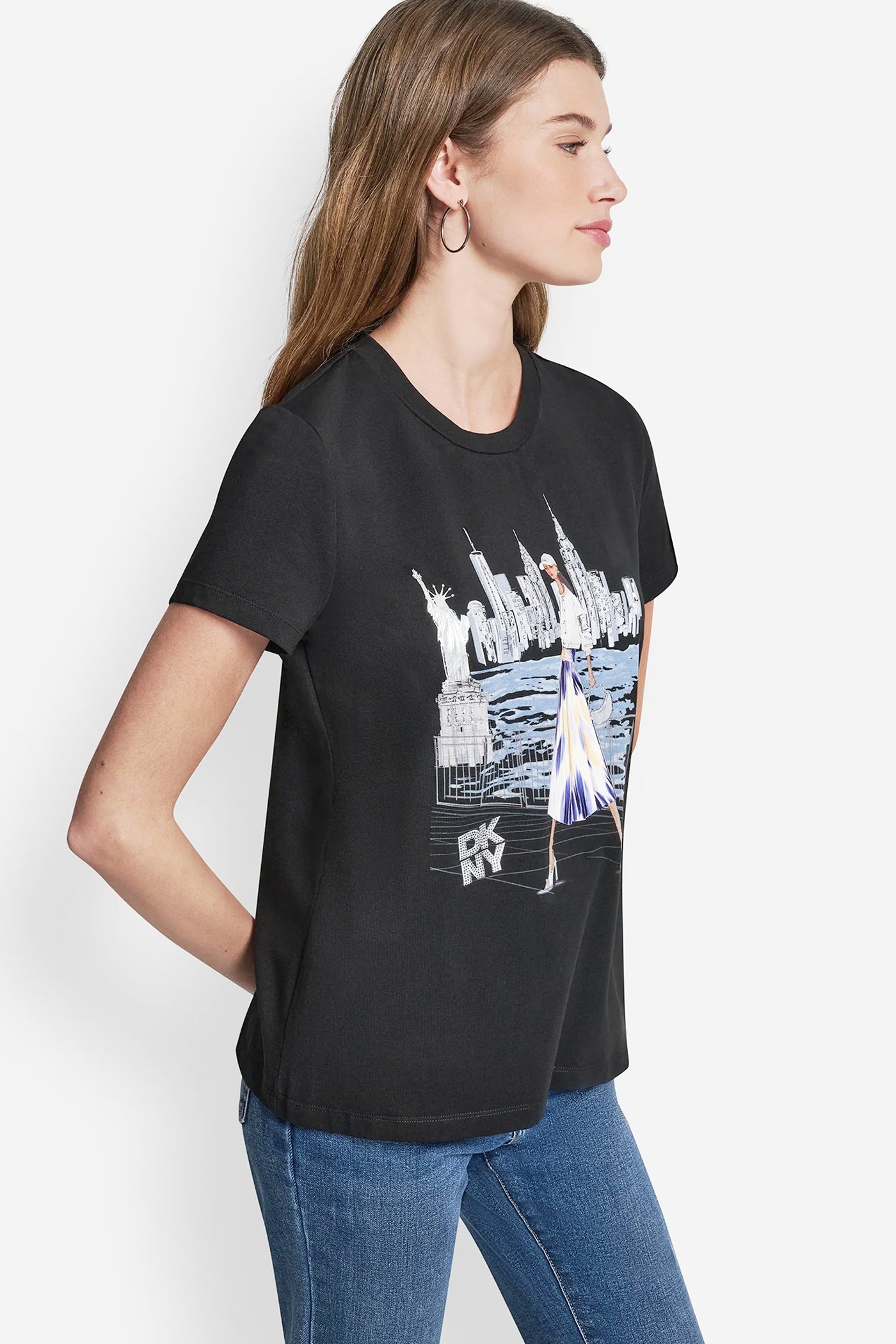 STATUE OF LIBERTY CONVERSATIONAL T-SHIRT - Image 4