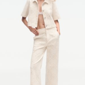 TEXTURE TWILL BUTTON-FRONT SHIRT